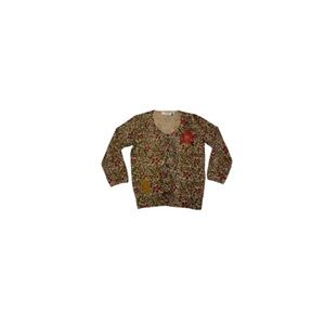 Anthropologie Sparrow Floral and Leopard Print Cardigan - Women’s Size Small